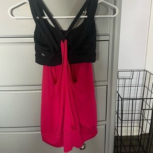lululemon open back tank!